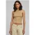 Urban Classics Ladies Short Rib Knit Turtleneck Top Unionbeige