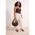 Trendyol Curve Dames Ecru Effen Wijde pijp Hoge taille Grote maten Jeans