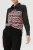 Bi-materiaal shirt met geometrische print