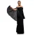 Maxi Bustier Jurk met Plissé Cape Dames Goddiva