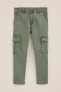 Blue Ridge – Jongens regular fit cargojeans – Regular fit – Legergroen – Katoen –