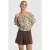 Alix the Label blousetop met dierenprint – beige