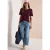 Cecil Dames Basic geribd Shirt in Rood