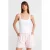 Geribbelde vierkante hals zonder mouwen blouse