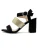 Celena Sandalen met riem ‘Charlyn’  goud / zwart