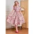 Bella Viva Las Vegas katoenen swing jurk in roze