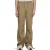 Urban Classics Heren Popeline Wijde Broek (Khaki)