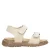 Develab leren sandalen ecru