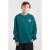 America Today sweater met backprint petrol