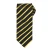Premier Heren Sport Stripe Pattern Formele Work Tie (Zwart / Goud)