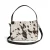 Markberg leren crossbody tas met koeienprint Esa bruin/wit