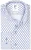 R2 Poplin Overhemd Print Blauw