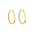 PURELEI Oorbellen ‘Inner Shine’  goud / transparant