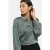 VILA satijnen rechtvallende blouse – donkergroen