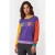 Moschino Color Block Wool Pullover Blue