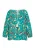 usha Blouse shirt Dames Turkoois Veelkleurig