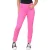 M&Co Dames jeans met hoge taille en taps toelopende rechte pijpen in roze