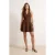 TRENDYOLMİLLA Dames Bruin Effen Midi Mouwloos Recht Jurken