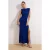 TRENDYOLMİLLA Dames Donkerblauw Effen Maxi Mouwloos Diploma-uitreiking / Gala Recht Avond & Gala Jurk