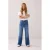 Summum high waist wide leg jeans medium blue denim