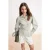 TRENDYOLMİLLA Meisjes Groen Effen Lang Slim fit Overhemden