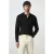 Mango Man regular fit gebreide polo – zwart