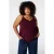 MS Mode top Plus Size – donkerrood