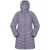 Mountain Warehouse Dames/Dames Florence lange gewatteerde jas (Donker paars)
