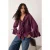 TRENDYOLMİLLA Dames Bordeaux Effen Lang Regular fit Blouses