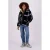 Vingino reversible gewatteerde imitatiebont winterjas Tabra goud/zwart/wit