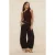 TRENDYOLMİLLA Dames Bruin Effen Mouwloos Getailleerd Blouses