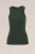 WE Fashion – Dames tanktop van ribstof – Donkergroen – Katoen –