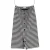 Balenciaga midi-rok met gingham-patroon in zwart polyester