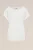 WE Fashion – Dames T-shirt met opengewerkte structuur – Regular fit – Wit –