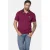 Jan Vanderstorm regular polo MORLAN Plus Size donkerrood