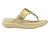 FitFlop F-Mode Go Adjustable Flatform Toe-Post Sandals Dames Slippers – Metallic Beige