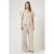 YAS wide leg regular waist casual broek beige