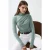 Hoge Col Drapeer Detail Blouse