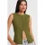 Geverfde Mouwloze Blouse met Knopen aan de Voorkant
