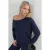 Asymmetrische Kraag Relaxed Fit Sweatshirt
