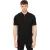 Duck and Cover Heren Danvers Gehaakte Korte Rits Polo Shirt (Zwart)