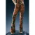 Desigual low waist flared jeans – zwart/oranje