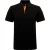 Asquith & Fox Heren Klassieke Pasvorm Contrast Poloshirt (Zwart / Oranje)