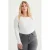 WE Fashion Curve longsleeve met katoen wit