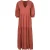 Terracotta V Hals Maxi Jurk