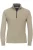 Redmond Casual Regular Fit Half-Zip Sweater beige, Effen