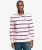 Athletic Stripe Rugby Top Relaxed Pasvorm Pink