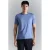 Mango Man slim T-shirt blauw