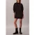 Calvin Klein Long Sleeve Monologo Premium Dress Black