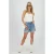 Raizzed regular waist denim short medium blue denim